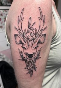 hirsch tattoo by steve